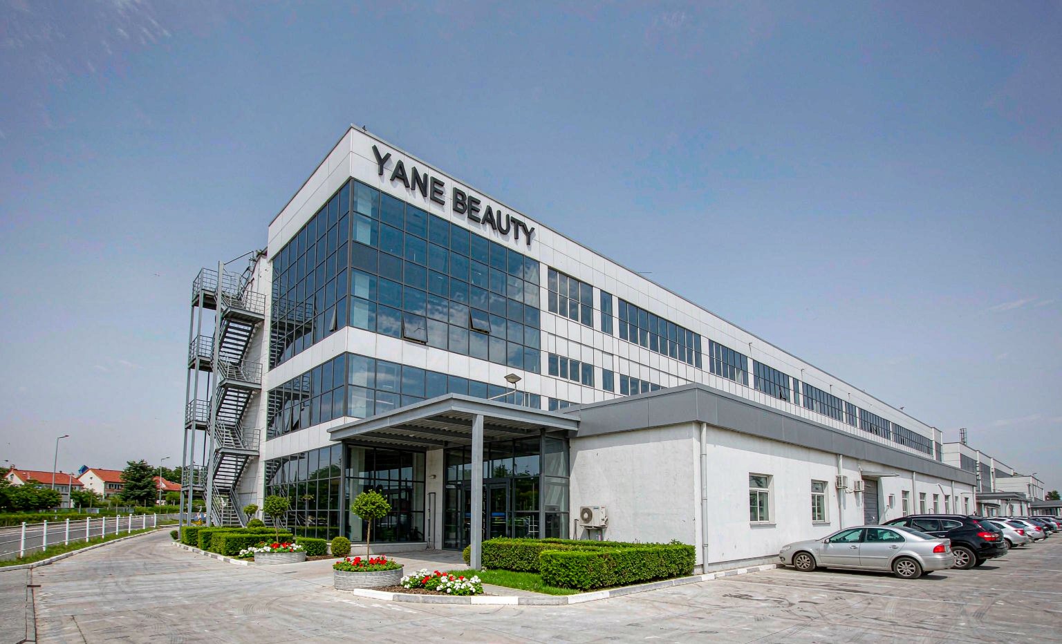 YANE Beauty factory building exterior in Baiyun District, Guangzhou